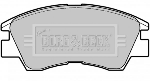 BORG & BECK stabdžių trinkelių rinkinys, diskinis stabdys BBP1671